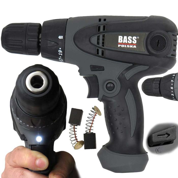 BASS POLSKA Wkrętarka Wiertarka Sieciowa 850W LED BP5256
