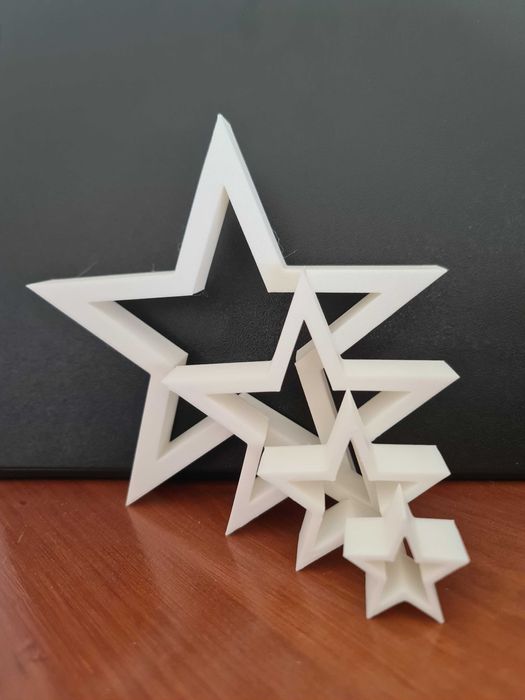 Conj. 4 Estrelas Decoração