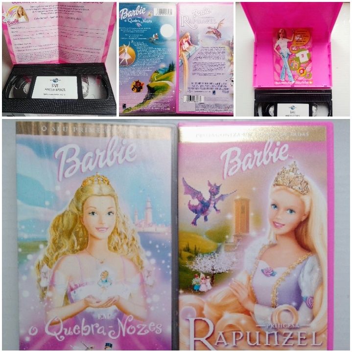 Cassetes VHS Barbie as duas 8€.