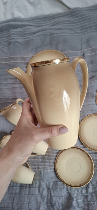 Кавовий сервіз Буди Кавник з блюдцем, цукорниця та молочник