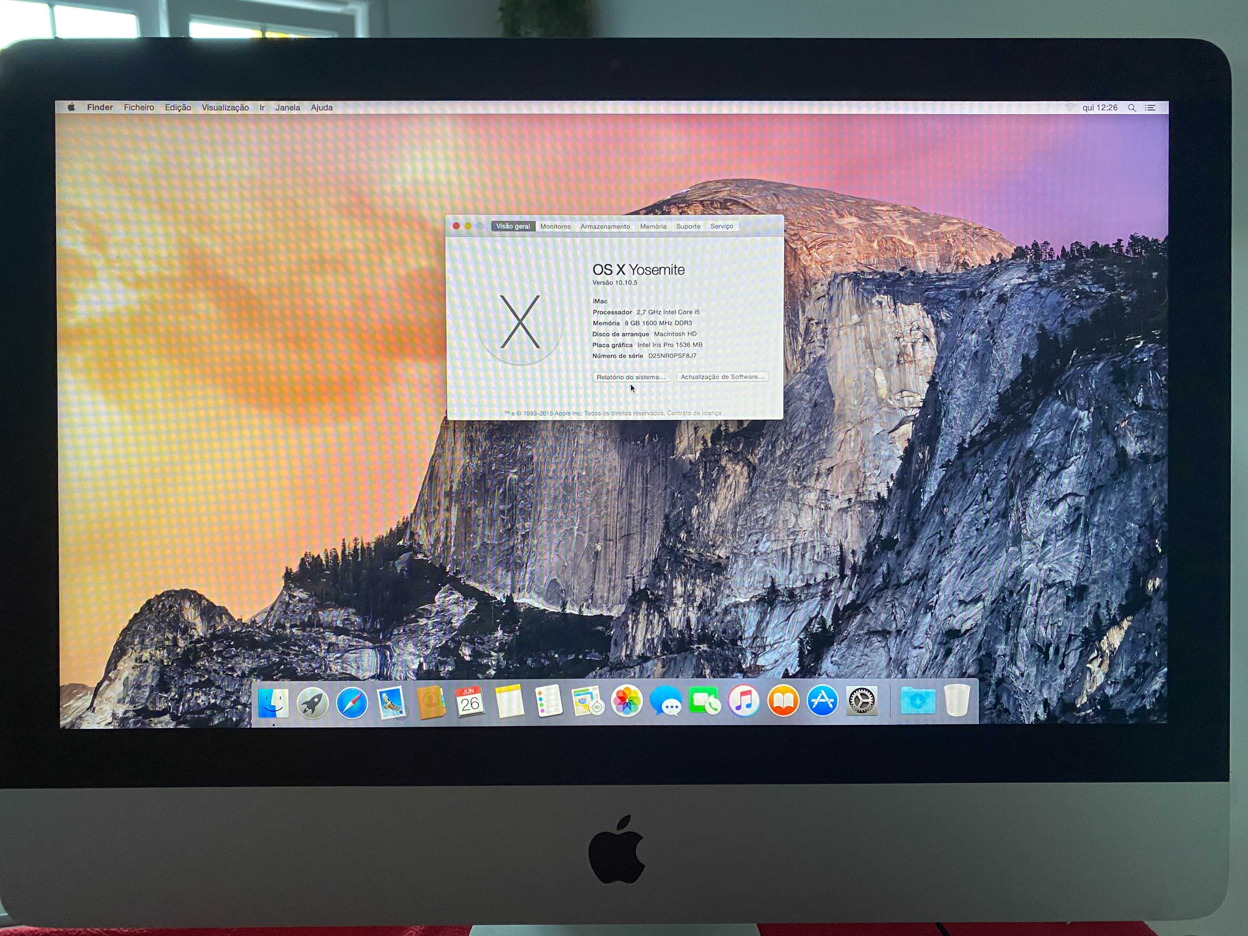 Apple iMac 21.5” – SSD 256GB | 8GB RAM | Dual Boot macOS + Windows