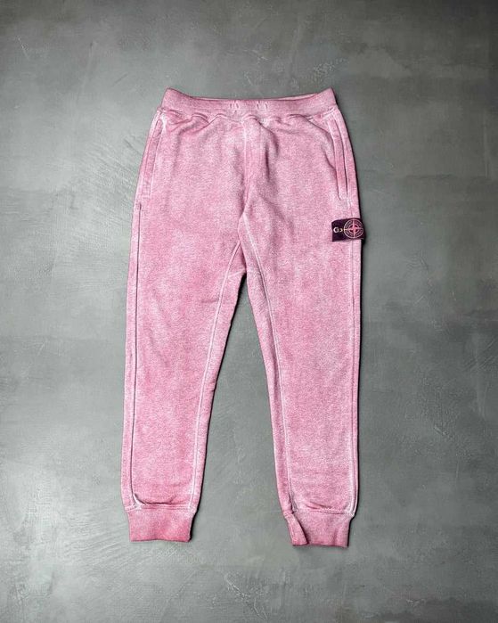 Штани-джогери STONE ISLAND 62390 Dust Colour Treatment Pink SI0135-PK