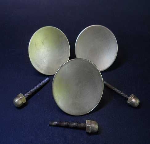 Антикварные ручки для мебели с крепление - латунь, сталь