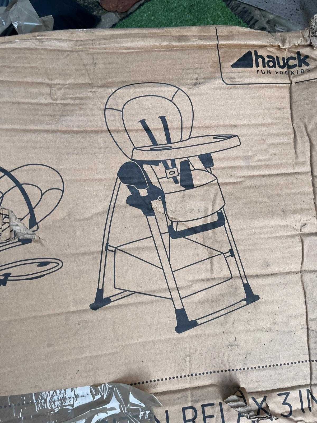 HAUCK Krzesełko Do Karmienia Sit'N Relax 3 In 1 Szare
