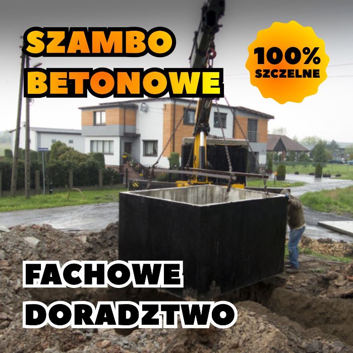Szambo betonowe Zbiornik betonowy na Deszczówkę Wodę Opadową Transport