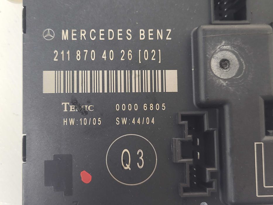 Módulo de comando da porta traseira esquerda para Mercedes-Benz E W211