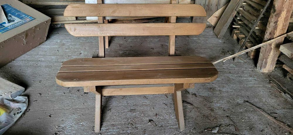 Ławka ogrodowa dębowa