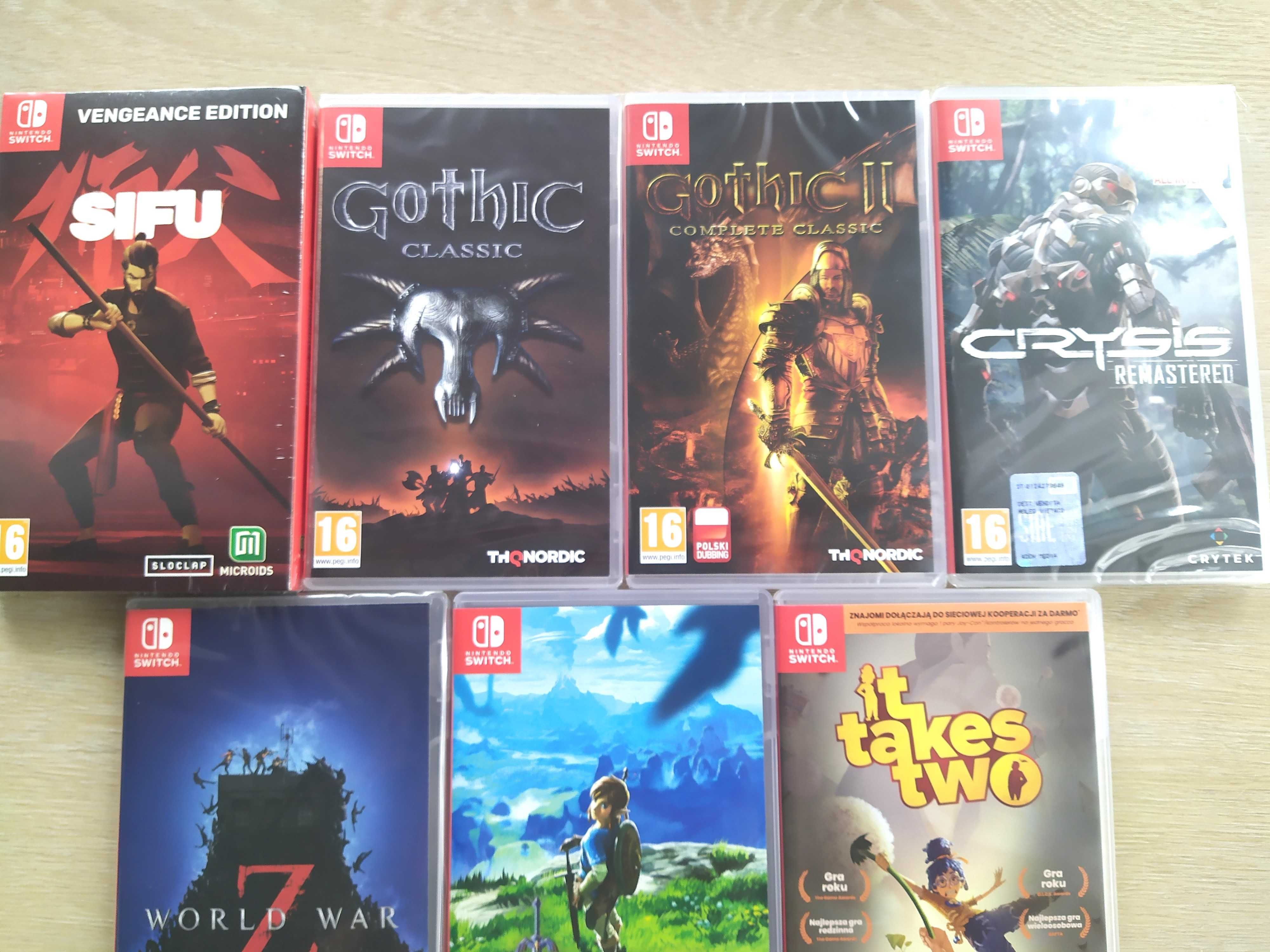 ZAMIENIĘ Switch: Spyro Gothic The Legend of Zelda Sifu It Takes Two