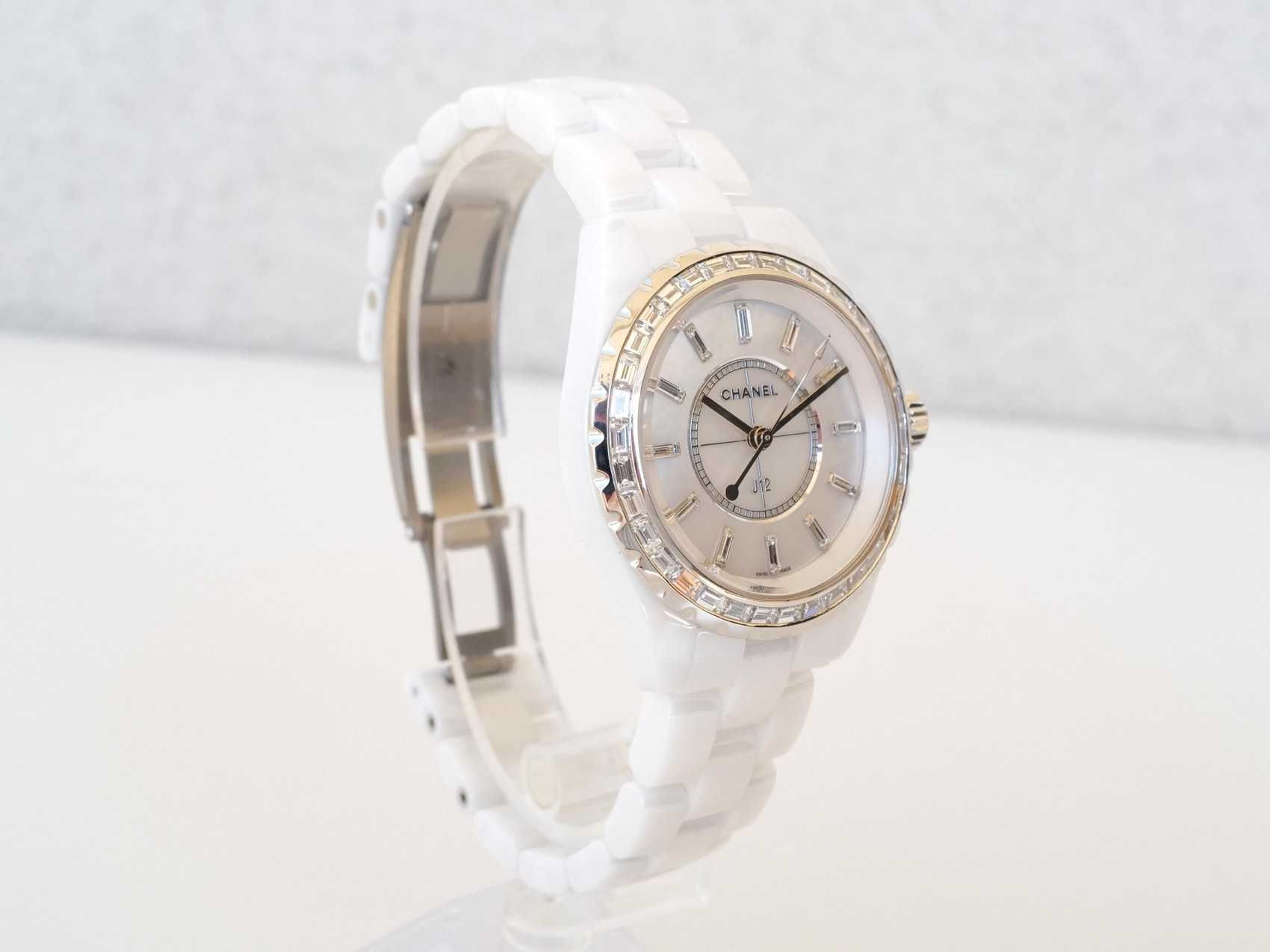 Chanel J12 Jewellery 3ct Baguette Diamonds 33mm