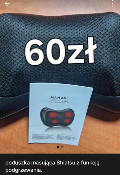 Poduszka masujaca shiatsu z opcją podgrzewania