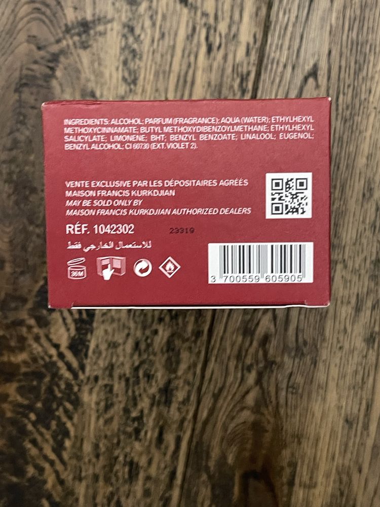 Baccarat Rouge 540 Extrait 70ml – Novo, Original com Talão