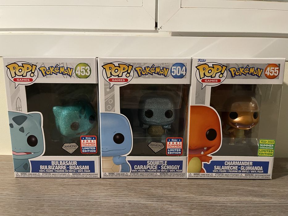 Funko PoP - Pokémon - Conjunto 3 figuras