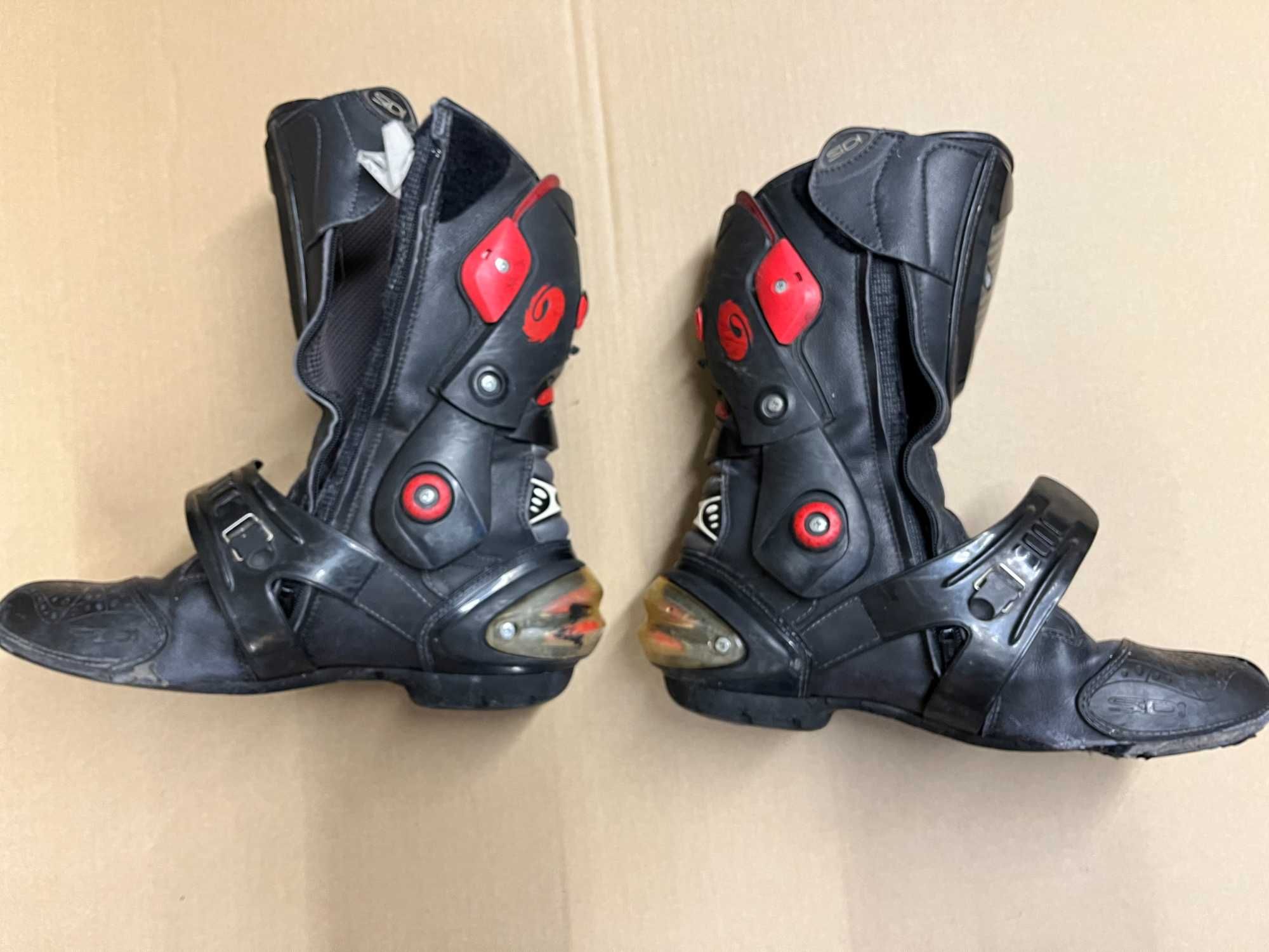 Buty motocyklowe czarne, SIDI CORSA VERTIGO rozmiar 46-47 UŻYWANE