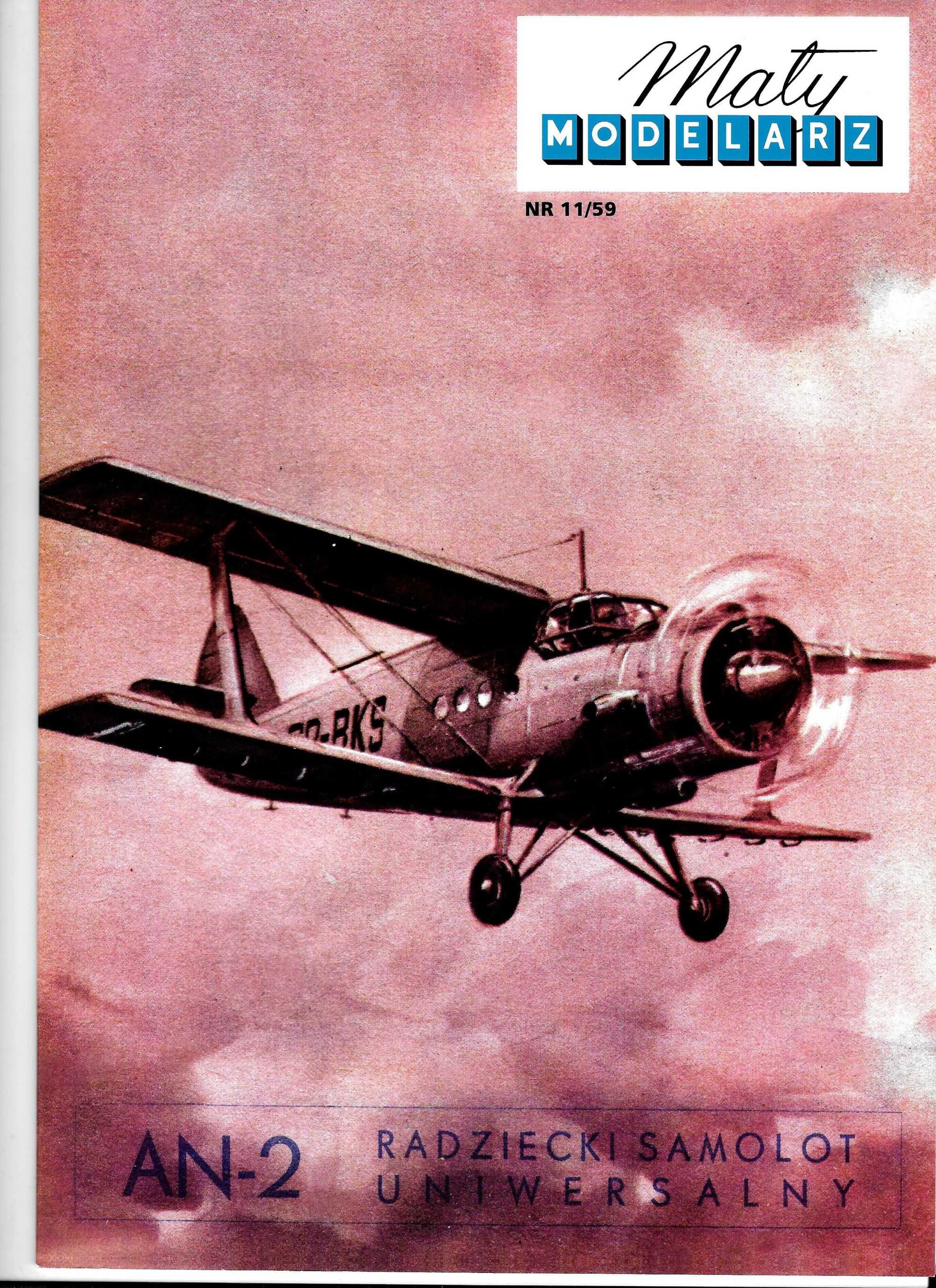 Mały Modelarz 11 1959 AN-2 samolot - reprint