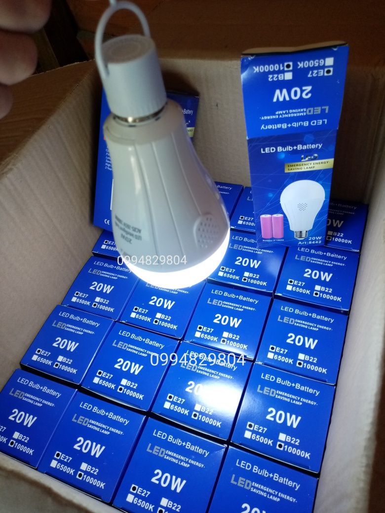 Лампочка с аккумулятором 18650-2шт лампа светильник аварийный 8442 Led