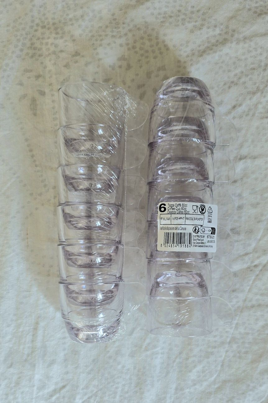 Chávena Reutilizável Durable SAN “Espresso” Transparente 80ml (6 Uds)