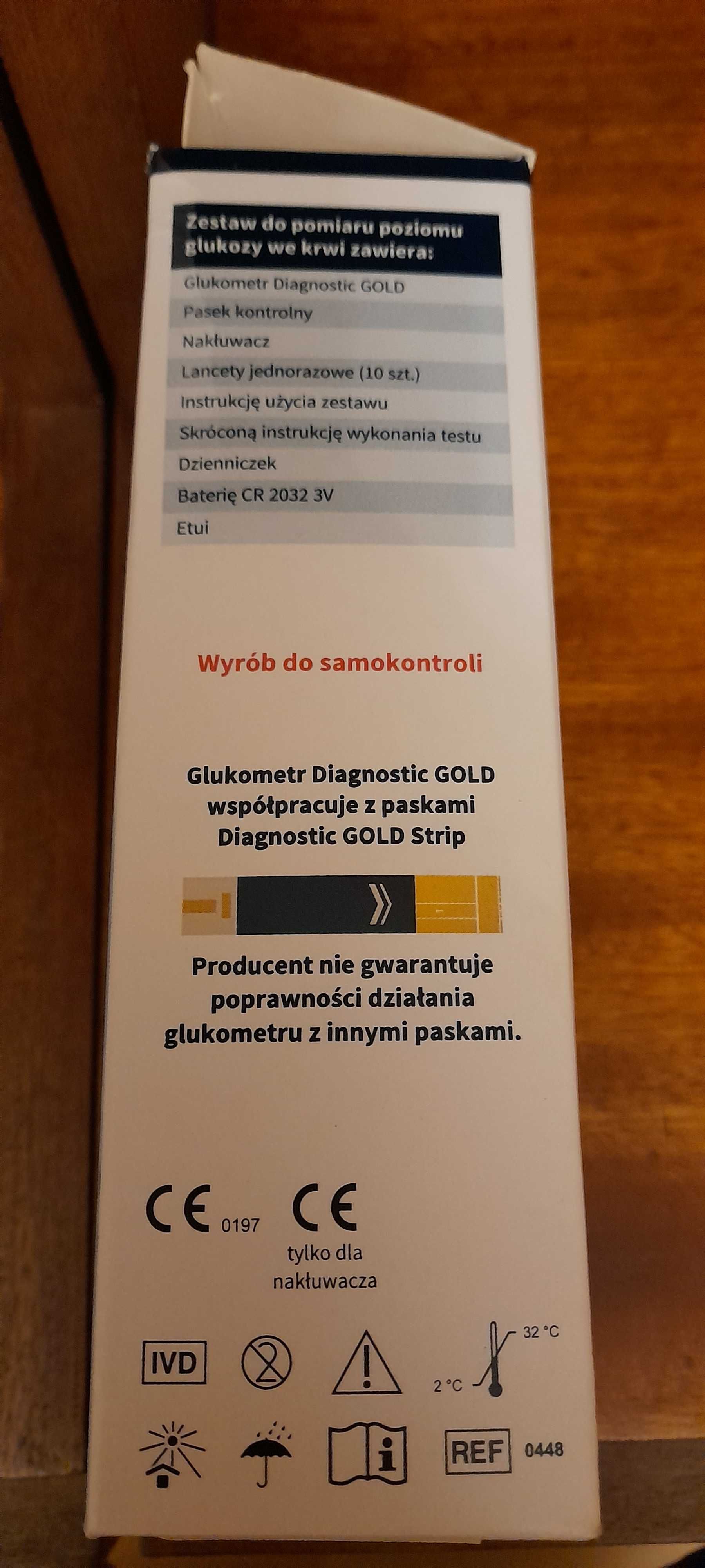 Nowy Glukometr GoldSystem Diagnostic