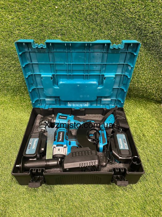 Акумуляторний набір Makita 2в1 48V 6Ah гайковерт 800 нютонта болгарка
