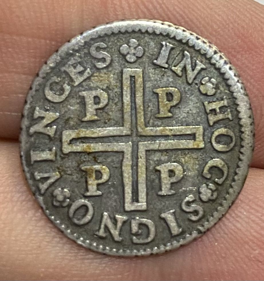 Moeda Tostao 100 Reis D PEDRO II - 1692