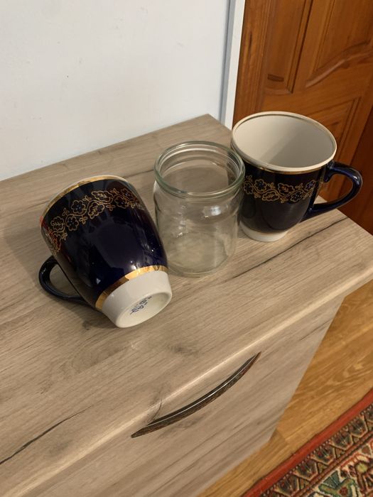 Чашки кобальт. Продаються вінтажні сині чашки із золотим декором