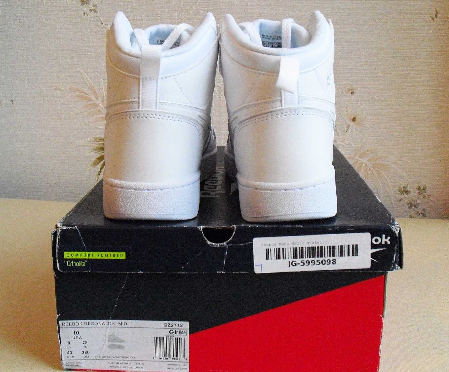 Высокие кроссовки мужские Reebok Resonator Mid для баскетбола