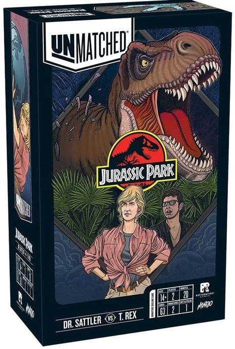 [Eng] Настільна гра Unmatched: Jurassic Park: нова, у плівці