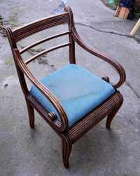 Zabytkowy fotel drewniany - do renowacji, secesja?