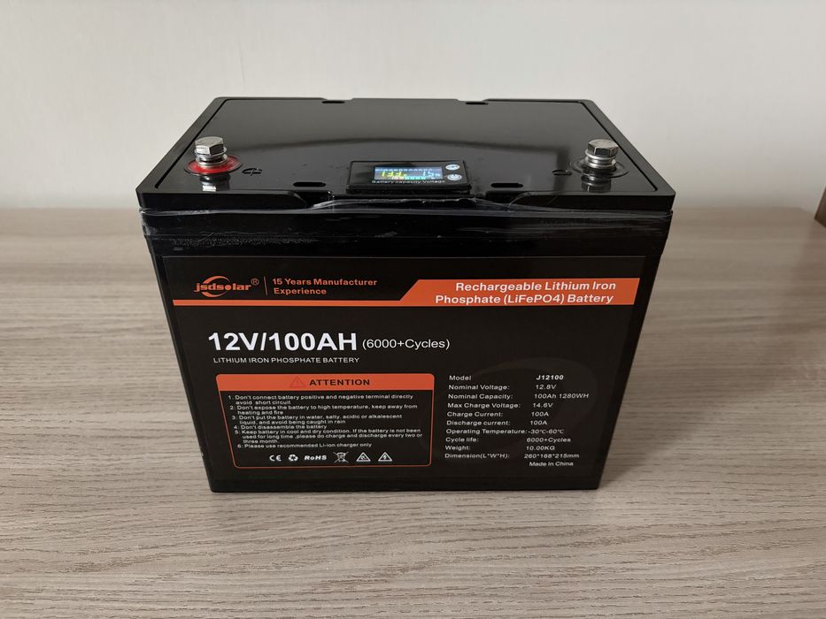 Акумулятор LiFePO4 Jsdsolar 12v 100Ah
