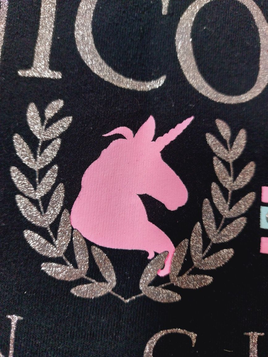 Krótka bluza Unicorn roz 134 140