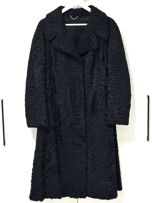 Futro Luksusowy Płaszcz i Czapka Swakara Karakuły