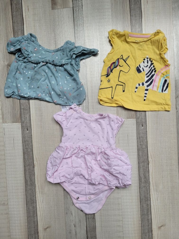 Koszulki body krótkie niemowlęce dla dziewczynki
