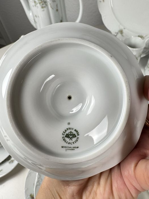 Duży serwis Rosenthal Monbijou Kwiaty - kawa herbata