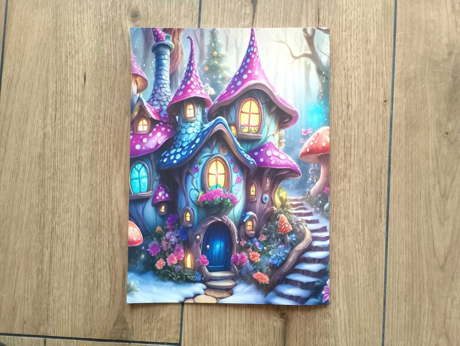 Mushroom Forest A4, Coloring Book, kolorowanki dla dzieci i dorosłych.