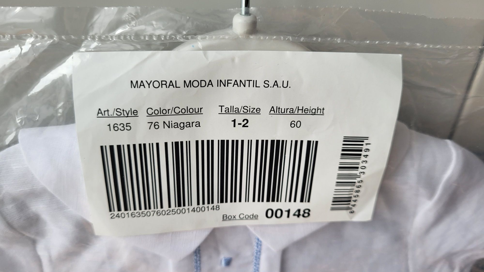 Śpioszki 62 Mayoral chrzest rampers nowe 1-2-3-4 miesiące lniany