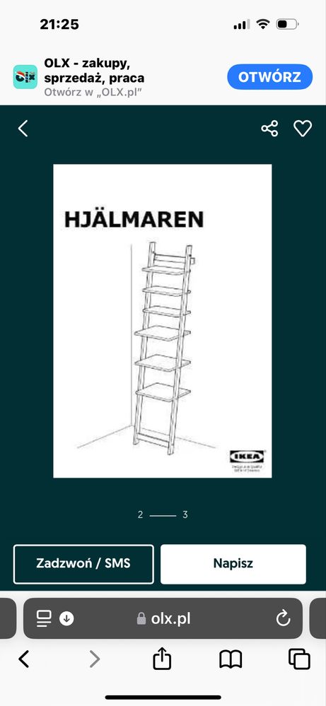 Regał z ikea łazienkowy