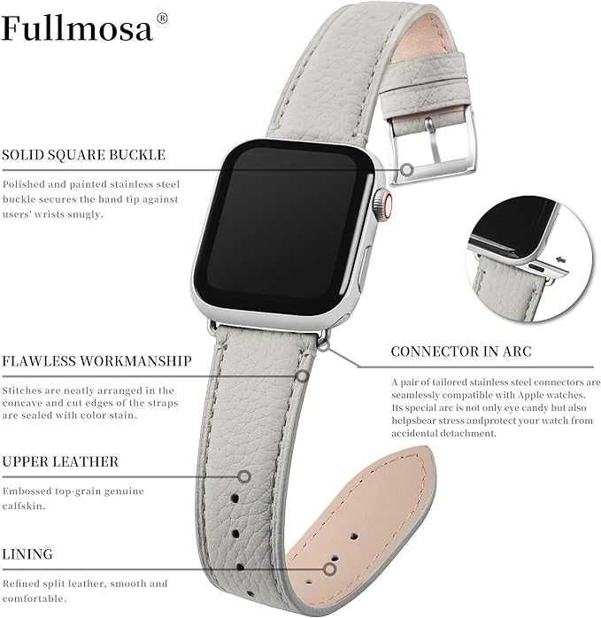 Pasek z etui do Apple Watch kolor jasny