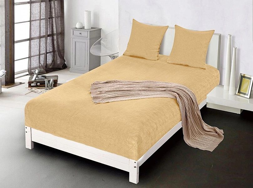 PRZEŚCIERADŁO miękkie PLUSZOWE mikrofibra 160x200 + 28cm z gumką MIŚ B