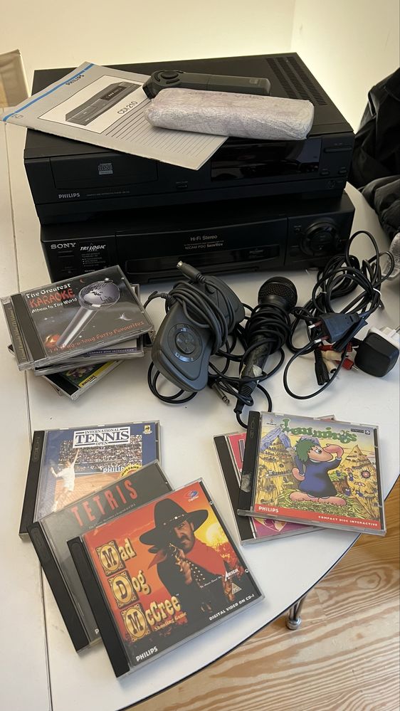 Vendo conjunto audio karaoke video - retro!
