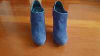 Botins/sapatos de mulher n. 39, azul
