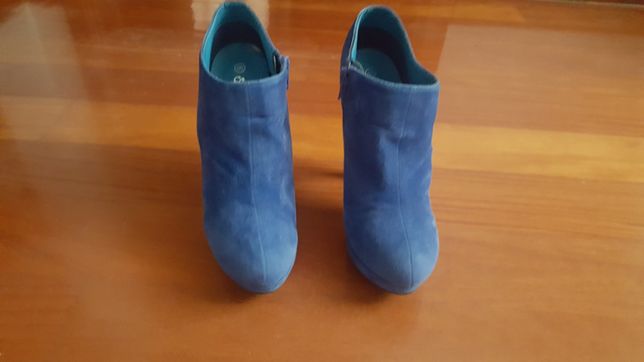 Botins/sapatos de mulher n. 39, azul