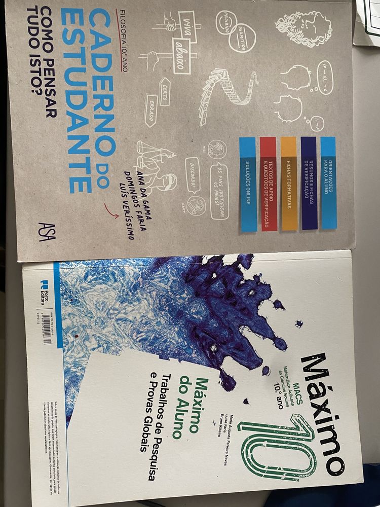 Cadernos de atividades 10 e 11 ano de escolaridade