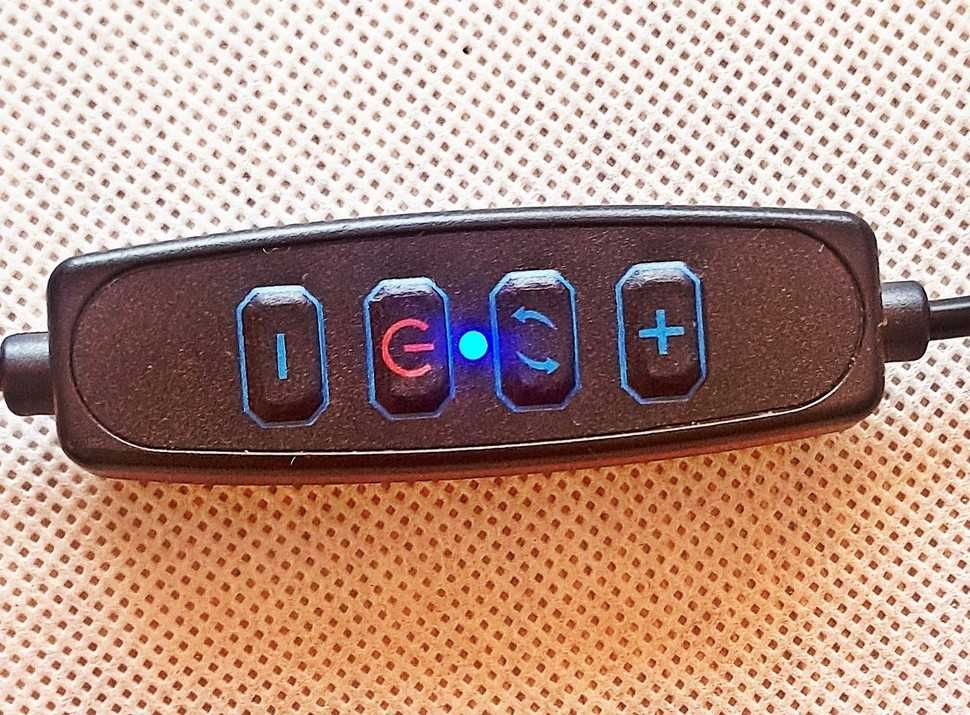 Lampka biurkowa książkowa led trzy barwy światła klips USB Czarna