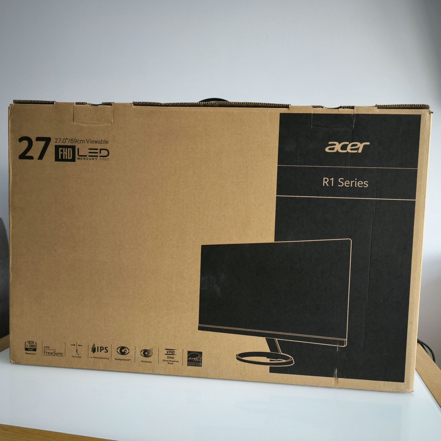 Monitor Acer LCD R271 Bbmix 27 cali