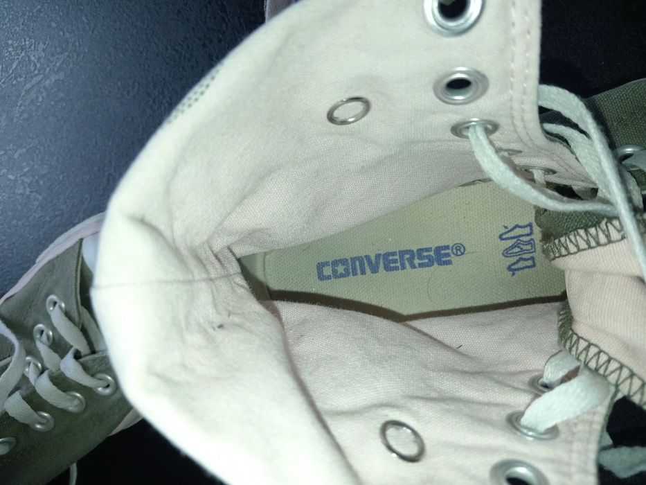 Buty Converse Rozmiar 37 khaki wysokie.