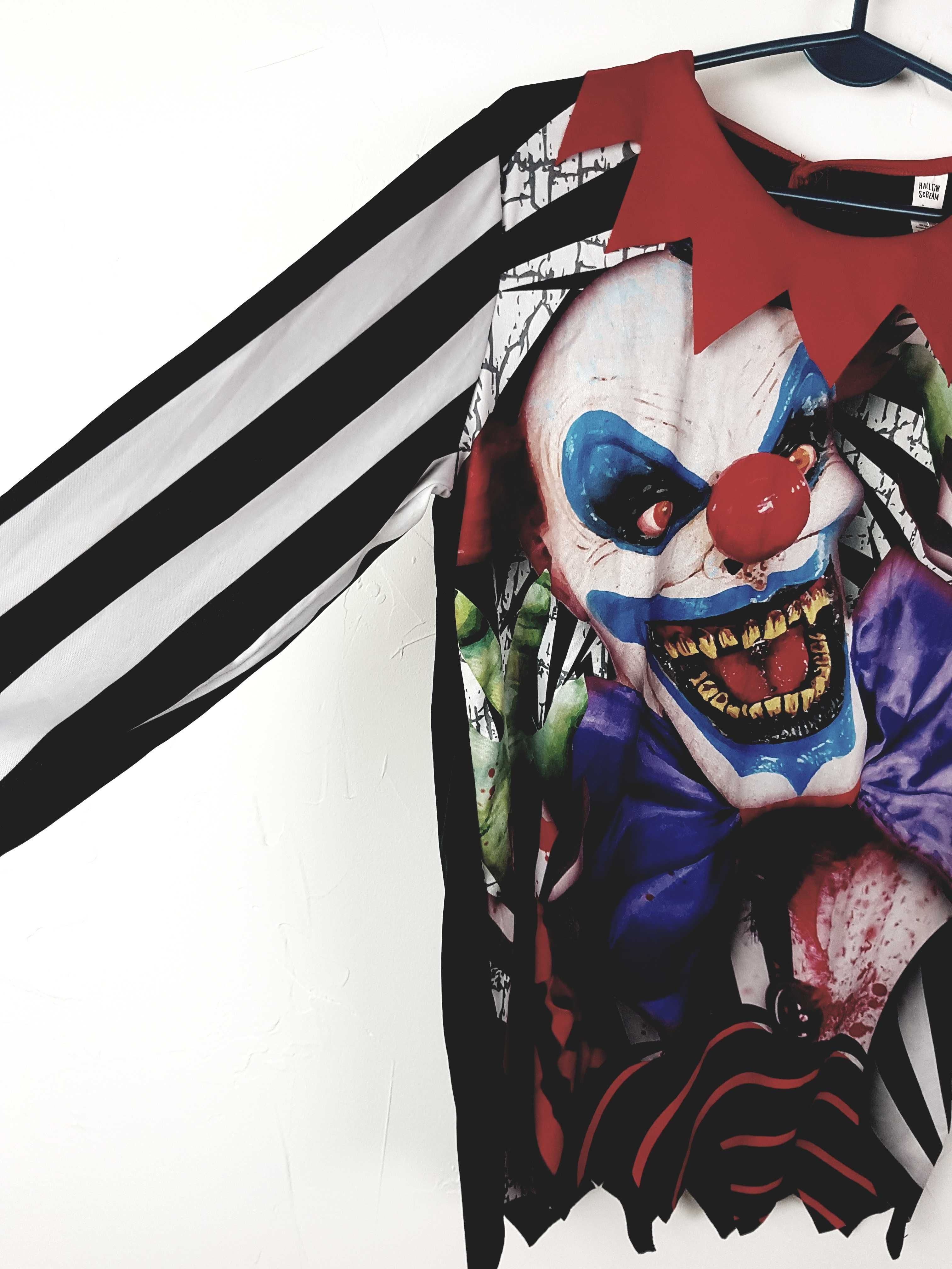 Strój przebranie klaun błazen cyrkowiec Joker rozmiar 158 cm. B246