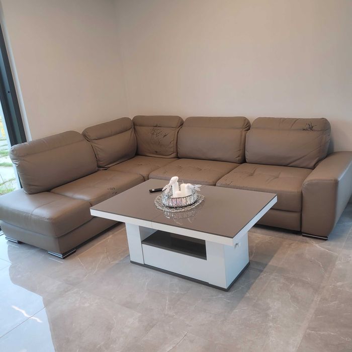 Narożnik/kanapa ekoskóra z funkcją spania super cena