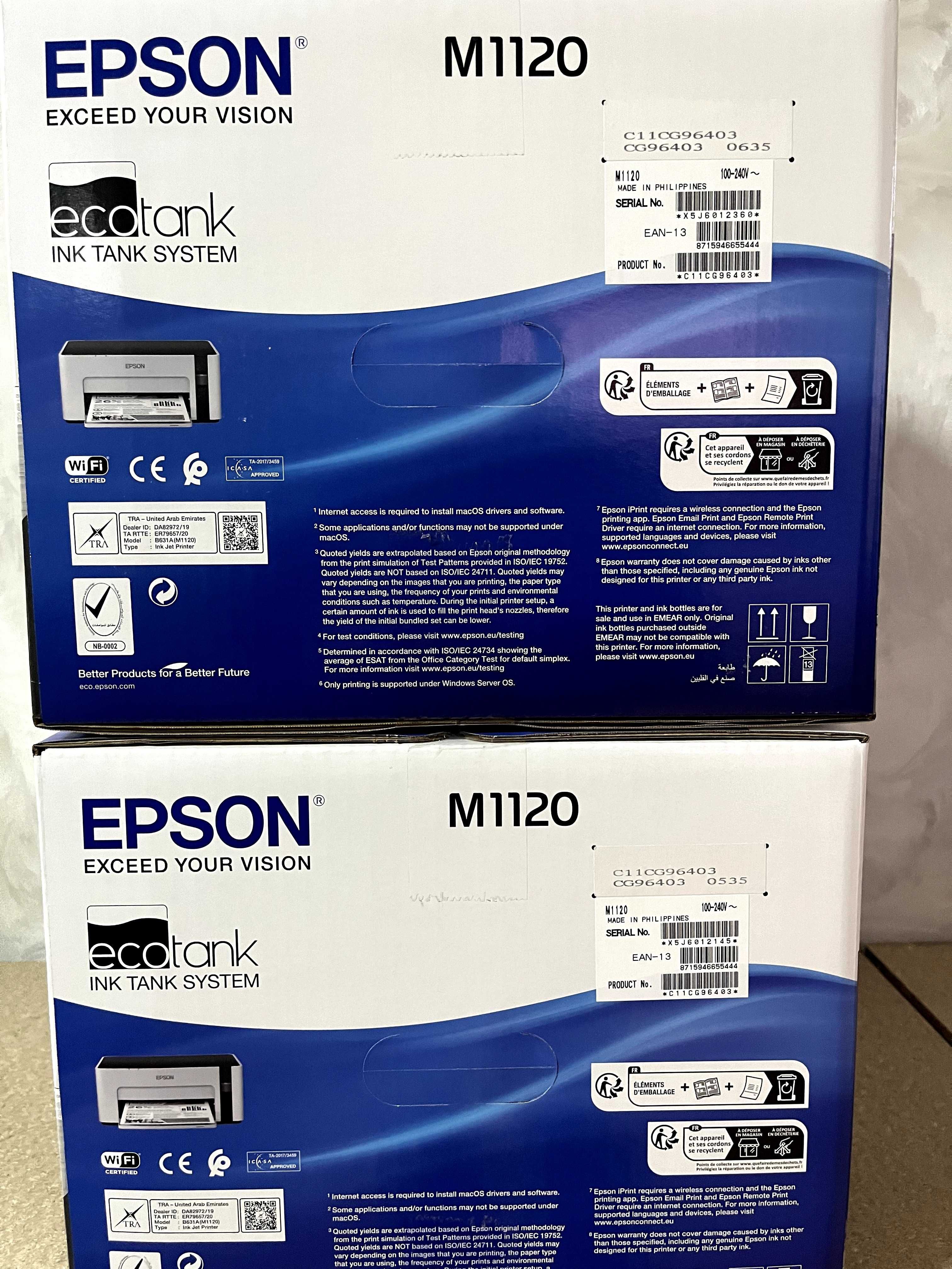 Нові Принтери Epson EcoTank M1120 (C11CG96405) В наявності!