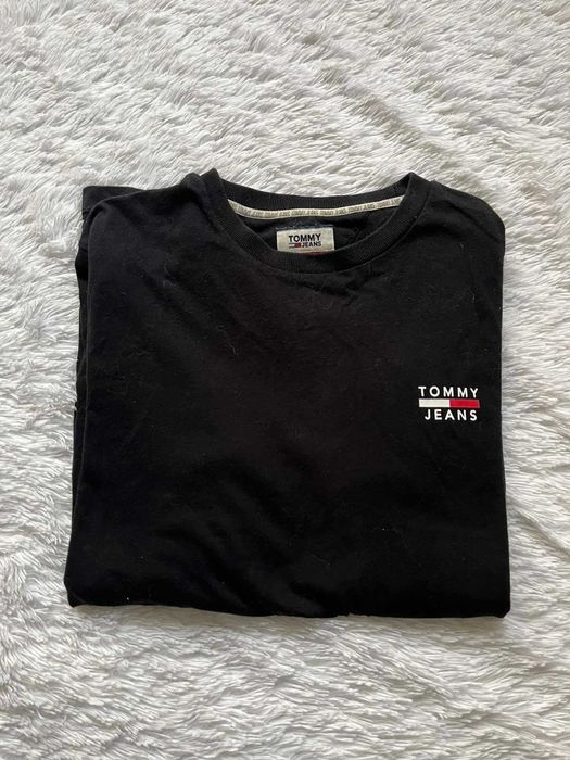 TOMMY JEANS longsleeve męski czarny, M