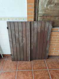 11 Portadas de madeira maciça antiga