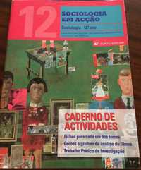 Caderno de Atividades de Sociologia 12º ano (como novo)